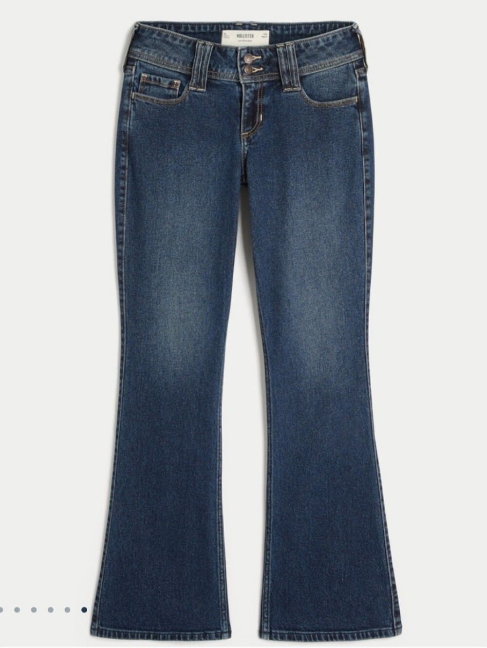 Hollister Women's Low-Rise Bootcut Jeans In Dark, Size 10 SHORT (30)